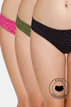 Rosaline Low Rise Full Coverage Bikini Panty (Pack of 3) - Multicolor — thumbnail 1